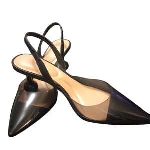 I.N.C. International Concept Black Beauty Sing Back Shoes, Unique Heel, NWT